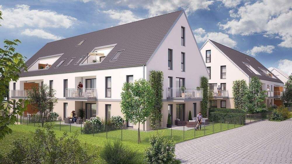 Terrassenwohnung Nürnberg Kornburg - 3 Zimmer, 91 m&sup2;, 492.372&euro; | Angebot:25864638