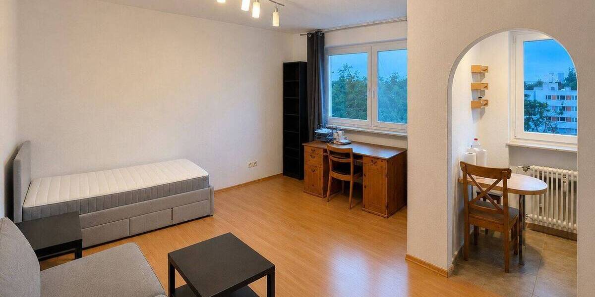Etagenwohnung Erlangen Büchenbach - 1 Zimmer, 33 m&sup2;, 610&euro; | Angebot:26790895
