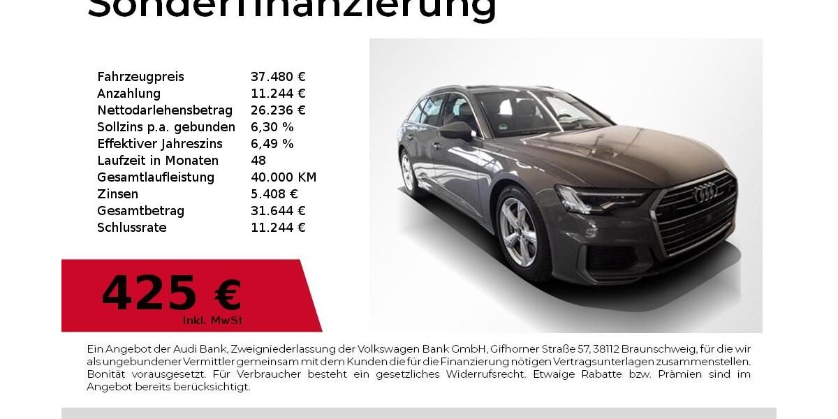 Audi A6 63.500 km 37.480 &euro; Nürnberg 90411