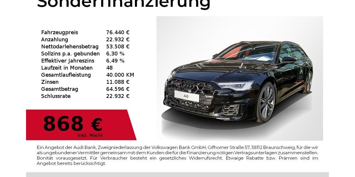 Audi S6 5.000 km 76.440 &euro; Nürnberg 90411