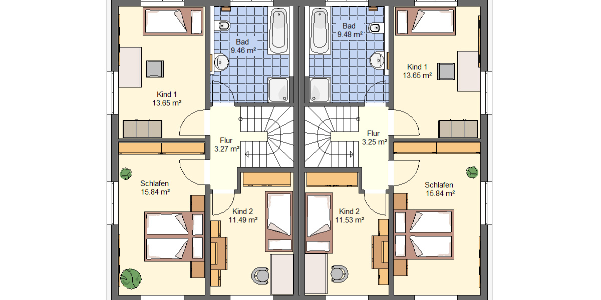 Doppelhaushälfte Feucht - 5 Zimmer, 144 m&sup2;, 696.500&euro; | Angebot:25729981
