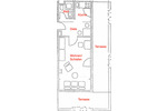 Terrassenwohnung Nürnberg Gibitzenhof - 1 Zimmer, 39 m&sup2;, 630&euro; | Angebot:25179973