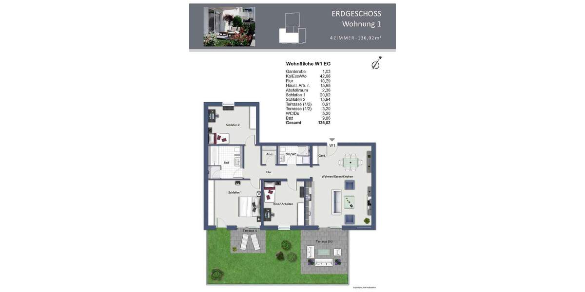 Etagenwohnung Nürnberg St Jobst - 4 Zimmer, 136 m&sup2;, 830.000&euro; | Angebot:25796679
