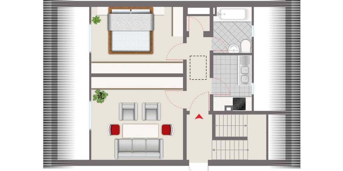 Etagenwohnung Bubenreuth - 2 Zimmer, 44 m&sup2;, 137.000&euro; | Angebot:25692183