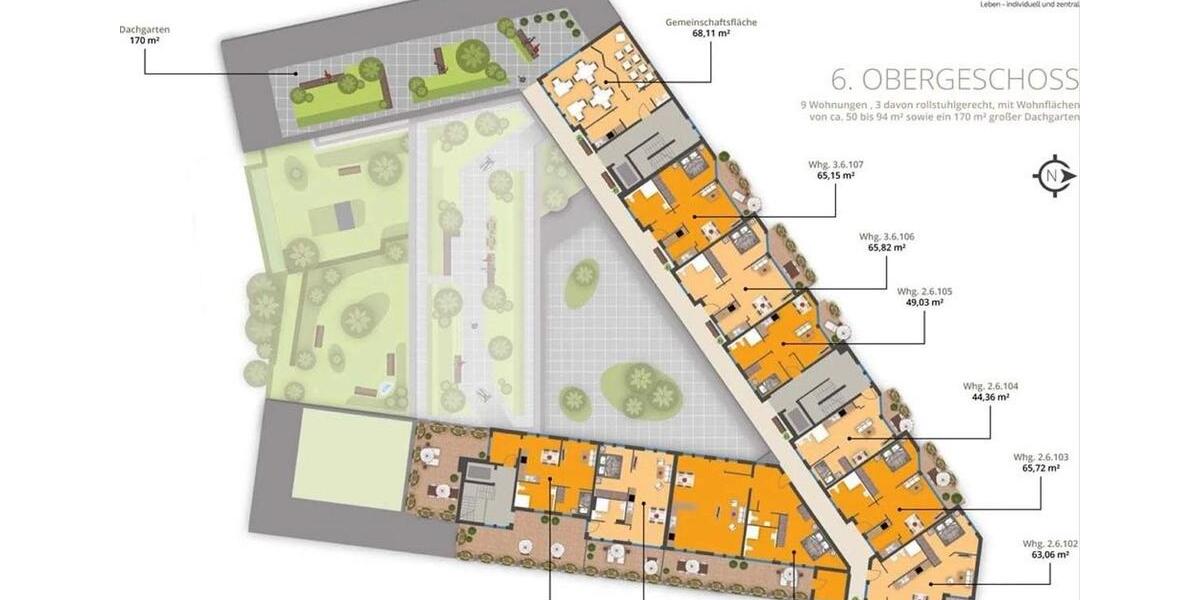 Etagenwohnung Nürnberg Gibitzenhof - 1.5 Zimmer, 51 m&sup2;, 765&euro; | Angebot:25829302