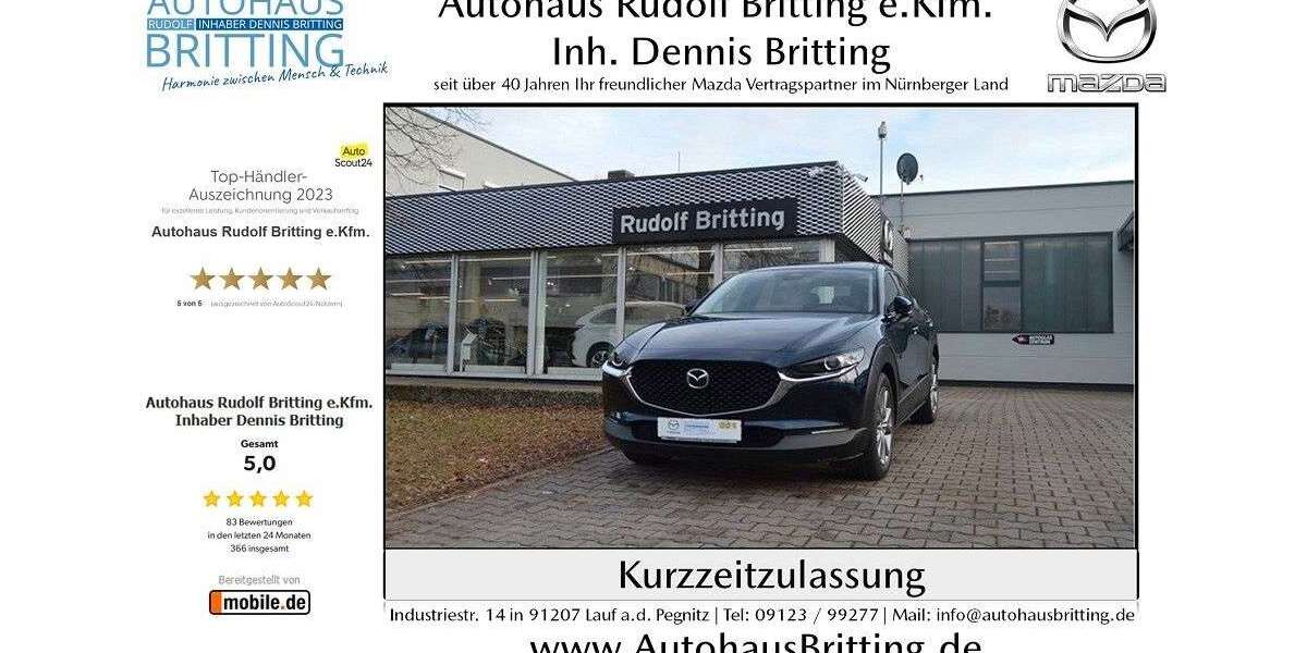Mazda CX-30 9.000 km 28.990 &euro; Lauf an der Pegnitz 91207