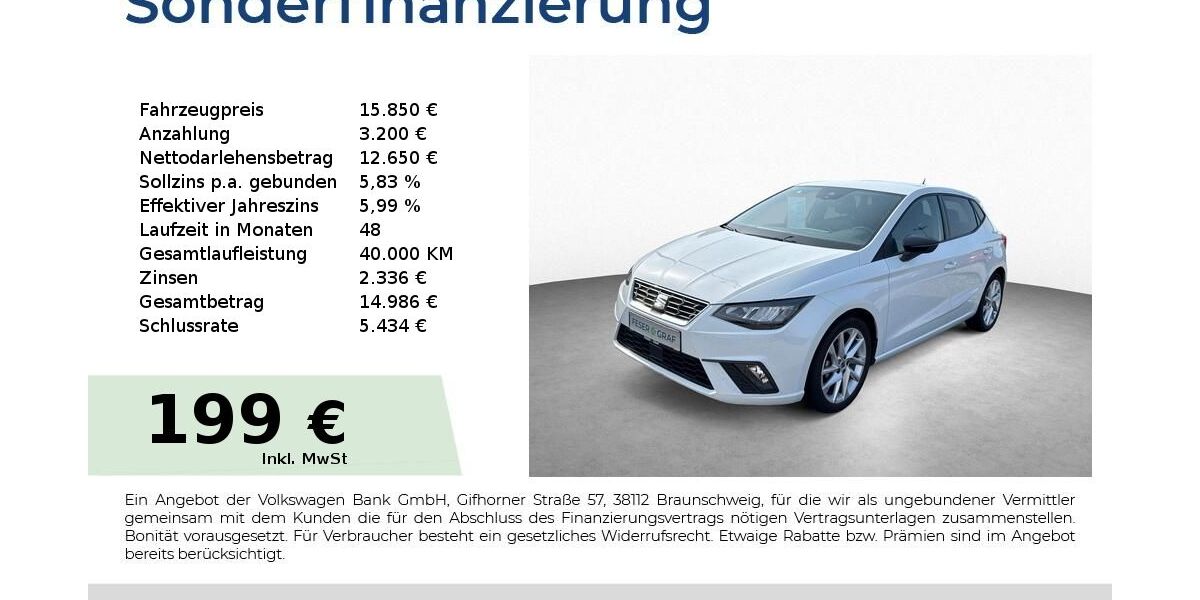 Seat Ibiza 29.100 km 14.950 &euro; Schwabach 91126