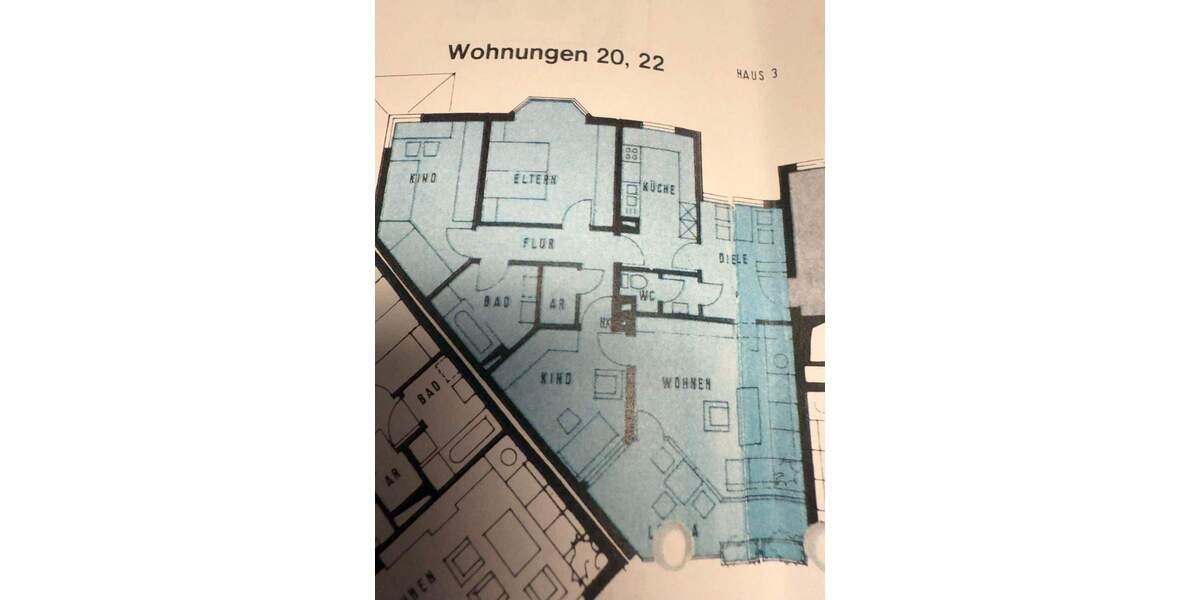 Etagenwohnung Nürnberg Langwasser - 4 Zimmer, 113 m&sup2;, 398.000&euro; | Angebot:25666508