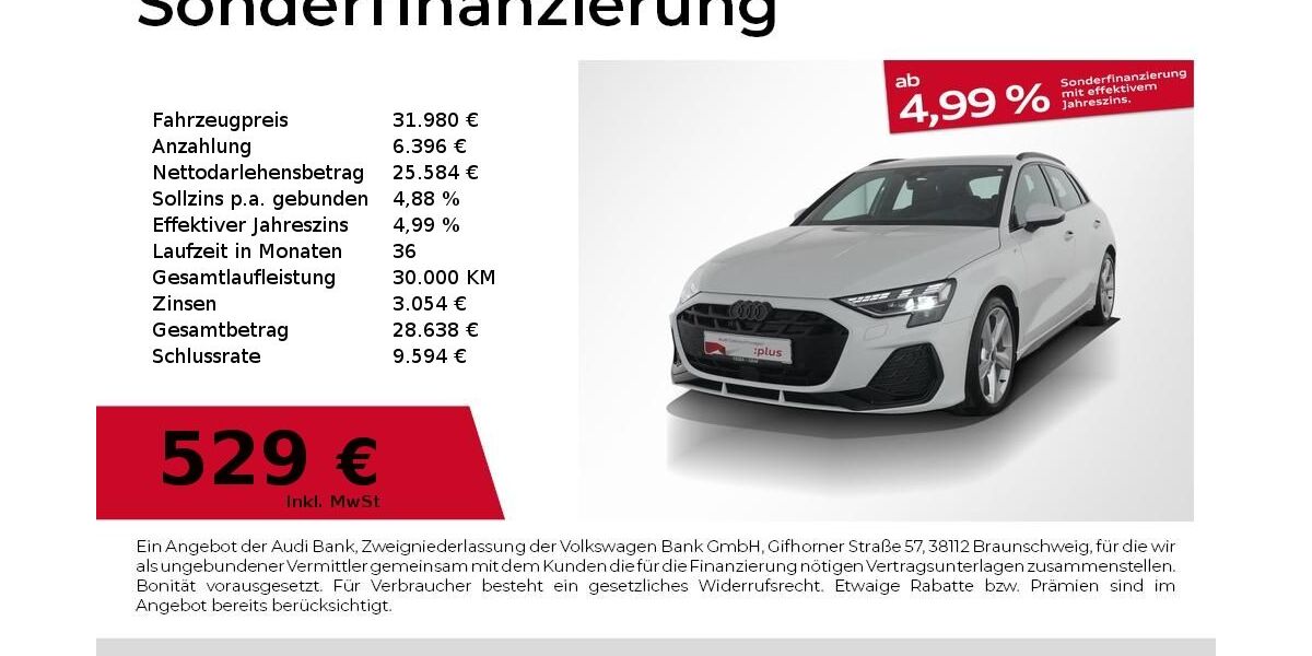 Audi A3 13.355 km 31.980 &euro; Nürnberg 90441