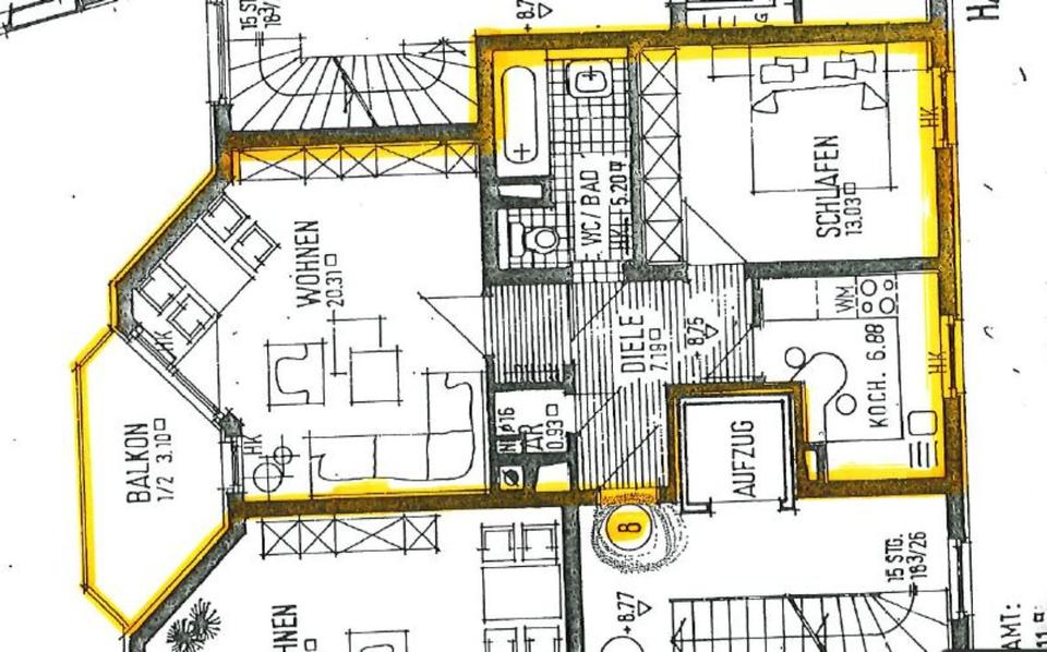 Etagenwohnung Nürnberg Rabus - 850&euro; | Angebot:25636495