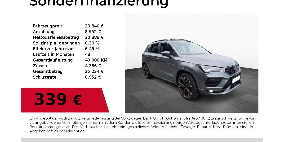 Cupra Ateca 46.300 km 28.780 &euro; Nürnberg 90411