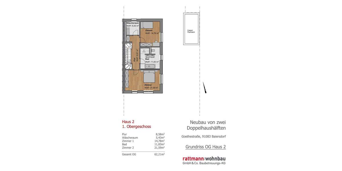 Doppelhaushälfte Baiersdorf - 6 Zimmer, 176 m&sup2;, 980.000&euro; | Angebot:25742498