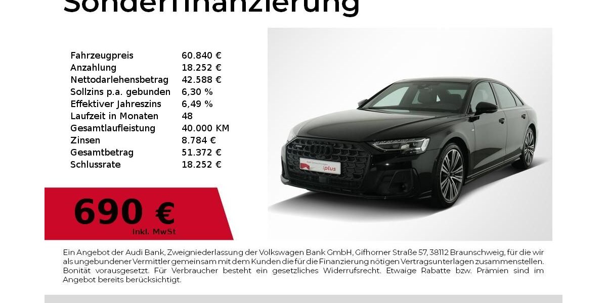 Audi A8 41.500 km 59.680 &euro; Nürnberg 90411