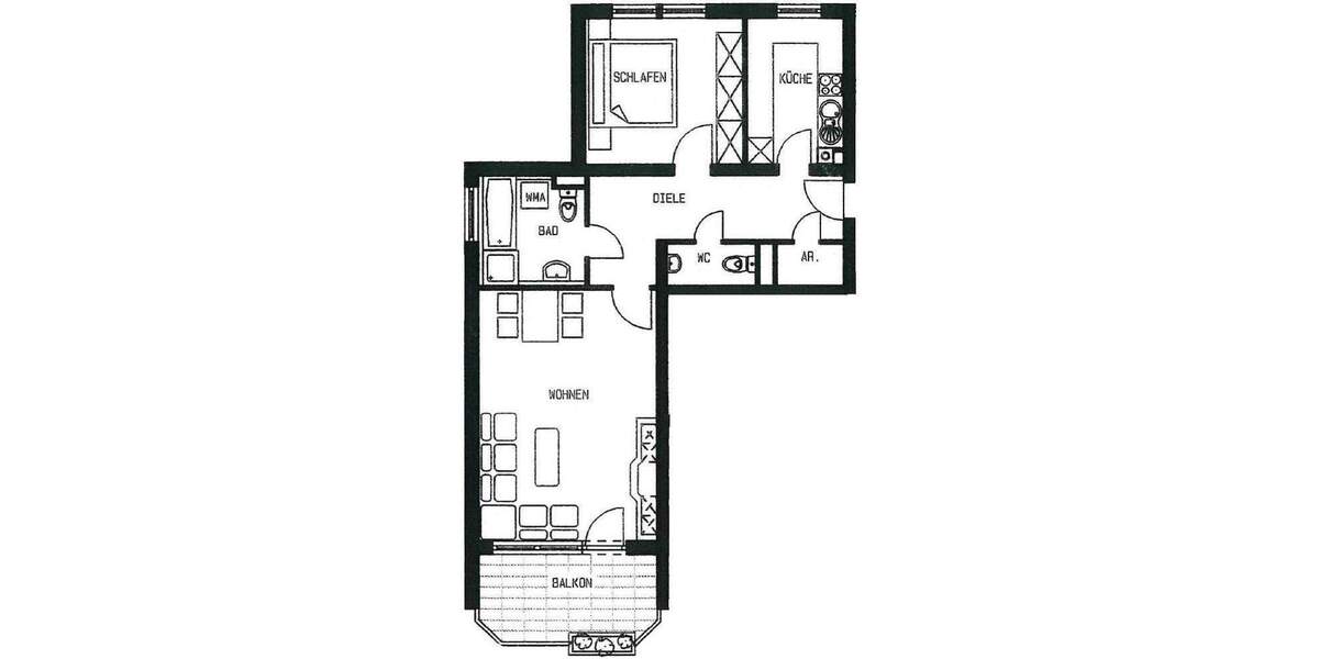 Etagenwohnung Erlangen Innenstadt - 2 Zimmer, 63 m&sup2;, 274.000&euro; | Angebot:25728899