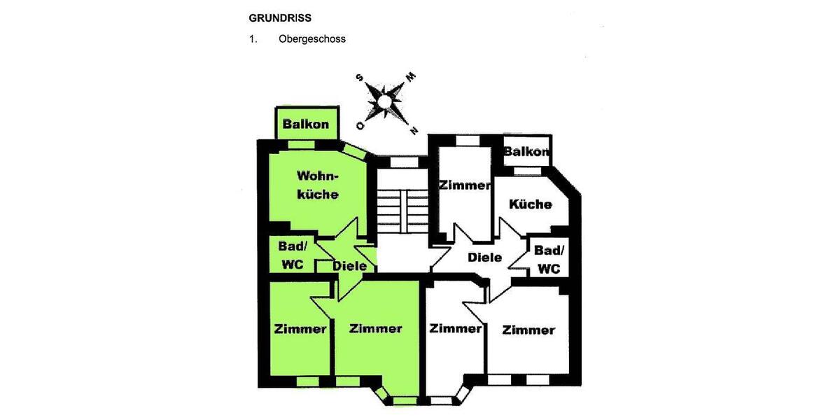 Etagenwohnung Nürnberg Rabus - 2 Zimmer, 55 m&sup2;, 700&euro; | Angebot:26635802