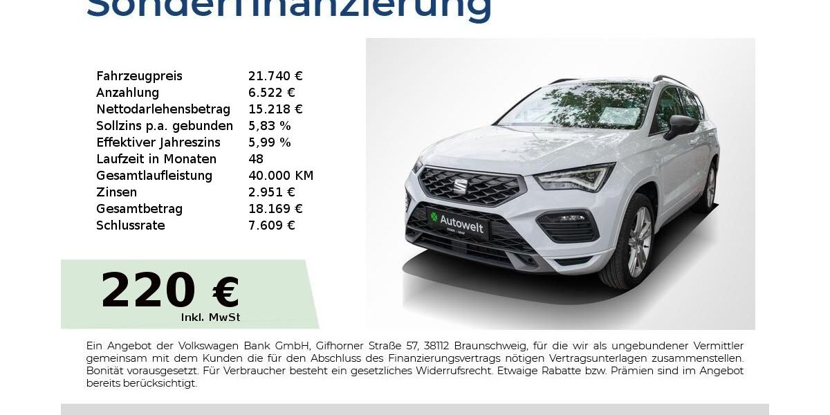 Seat Ateca 78.450 km 21.740 &euro; Nürnberg 90431