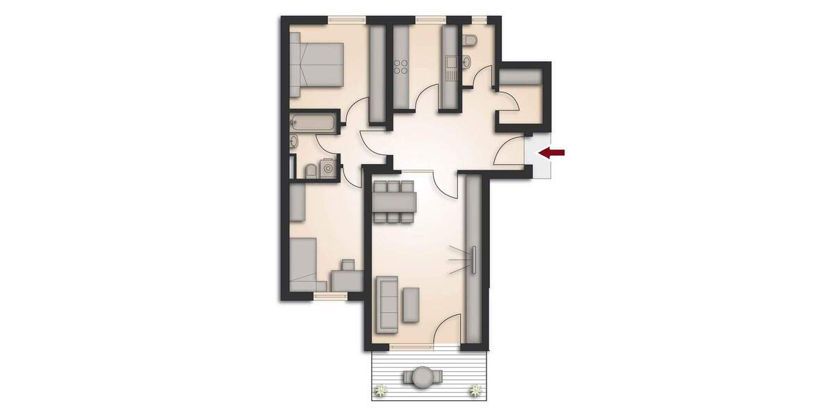 Etagenwohnung Nürnberg St Peter - 3 Zimmer, 87 m&sup2;, 280.000&euro; | Angebot:25899135