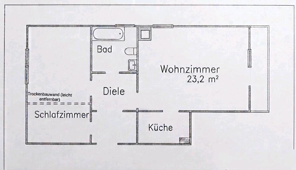 Etagenwohnung Fürth Bislohe - 3 Zimmer, 63 m&sup2;, 265.000&euro; | Angebot:27297036