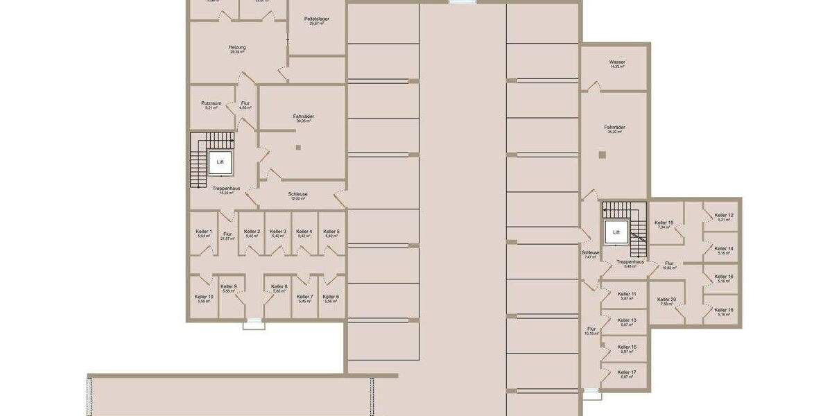 Etagenwohnung Nürnberg Gaismannshof - 2 Zimmer, 56 m&sup2;, 850&euro; | Angebot:25672895