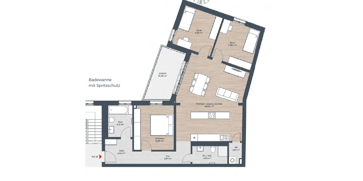 Etagenwohnung Nürnberg St Leonhard - 4 Zimmer, 103 m&sup2;, 619.750&euro; | Angebot:26643120