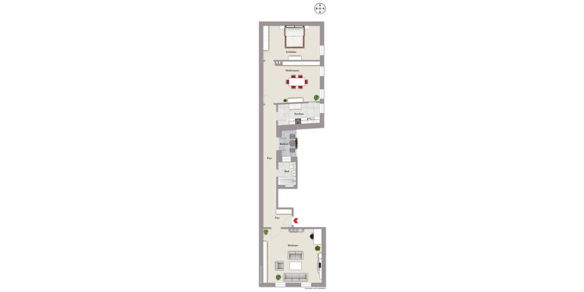 Etagenwohnung Nürnberg Eberhardshof - 3 Zimmer, 105 m&sup2;, 1.360&euro; | Angebot:25481406