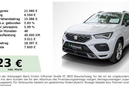 Seat Ateca 78.450 km 21.980 &euro; Nürnberg 90431