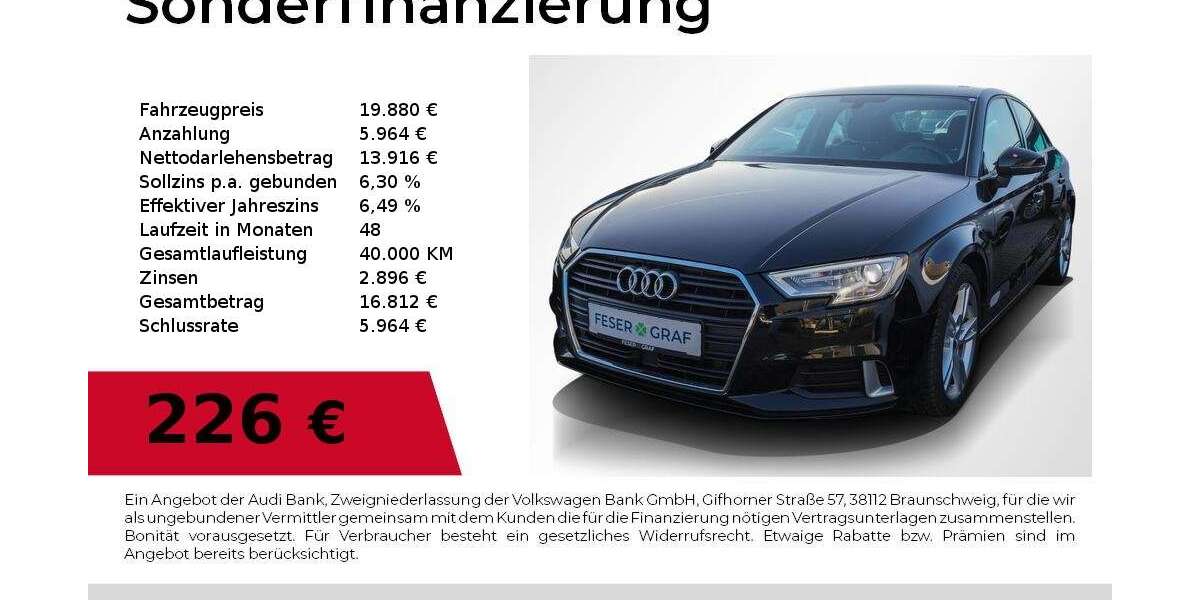 Audi A3 69.000 km 19.880 &euro; Nürnberg 90411
