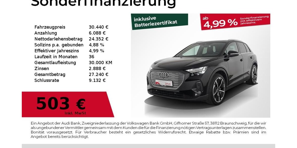 Audi Q4 e-tron 49.250 km 30.440 &euro; Nürnberg 90441