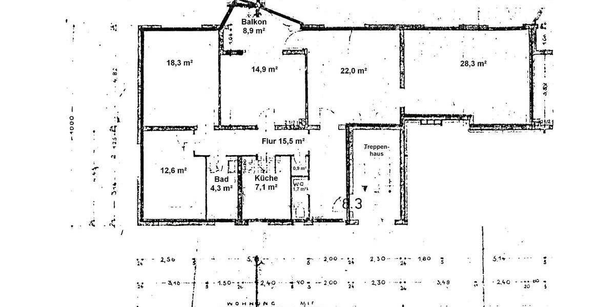 Etagenwohnung Nürnberg Altenfurt - 5 Zimmer, 130 m&sup2;, 398.000&euro; | Angebot:25973512