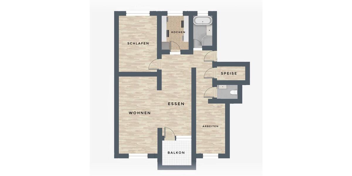 Etagenwohnung Cadolzburg - 3 Zimmer, 85 m&sup2;, 895&euro; | Angebot:25390349