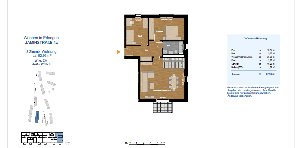 Etagenwohnung Erlangen Erlangen-Süd - 3 Zimmer, 82 m&sup2;, 1.370&euro; | Angebot:25675408