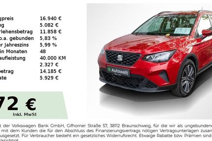 Seat Arona 33.350 km 16.940 &euro; Nürnberg 90431