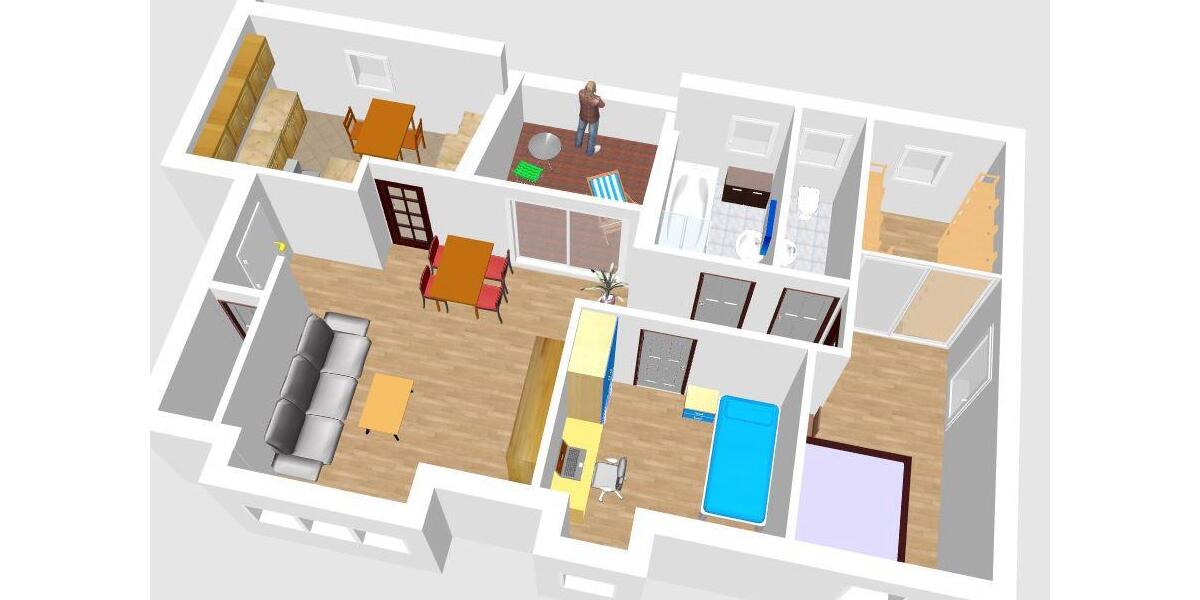 Dachgeschoßwohnung Nürnberg Holzheim - 3 Zimmer, 87 m&sup2;, 1.100&euro; | Angebot:25853955