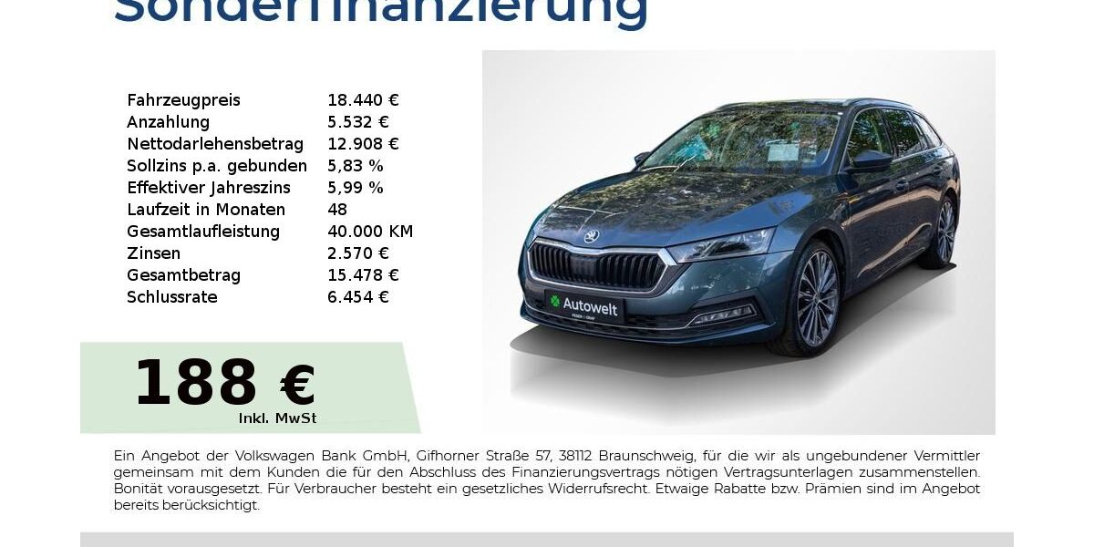 Skoda Octavia 121.600 km 16.440 &euro; Nürnberg 90431
