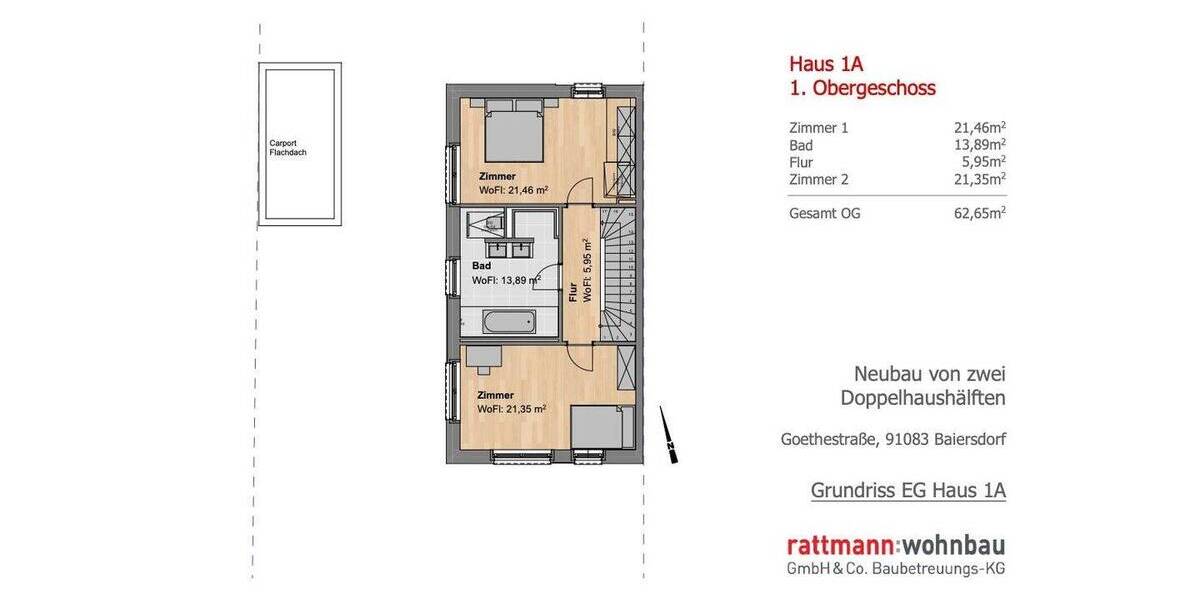 Doppelhaushälfte Baiersdorf - 6 Zimmer, 185 m&sup2;, 1.020.000&euro; | Angebot:25742497