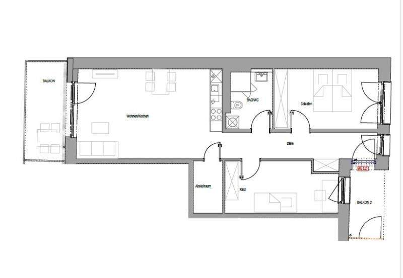 Etagenwohnung Nürnberg Schweinau - 3 Zimmer, 81 m&sup2;, 1.635&euro; | Angebot:25734917