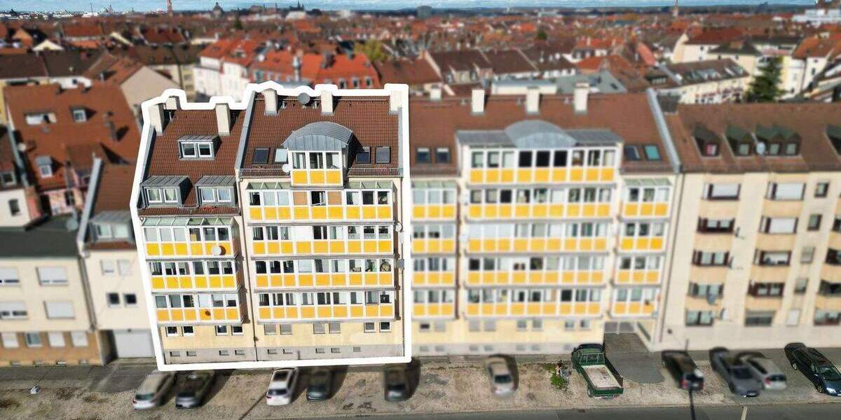 Etagenwohnung Nürnberg Gibitzenhof - 2 Zimmer, 72 m&sup2;, 199.000&euro; | Angebot:25675094