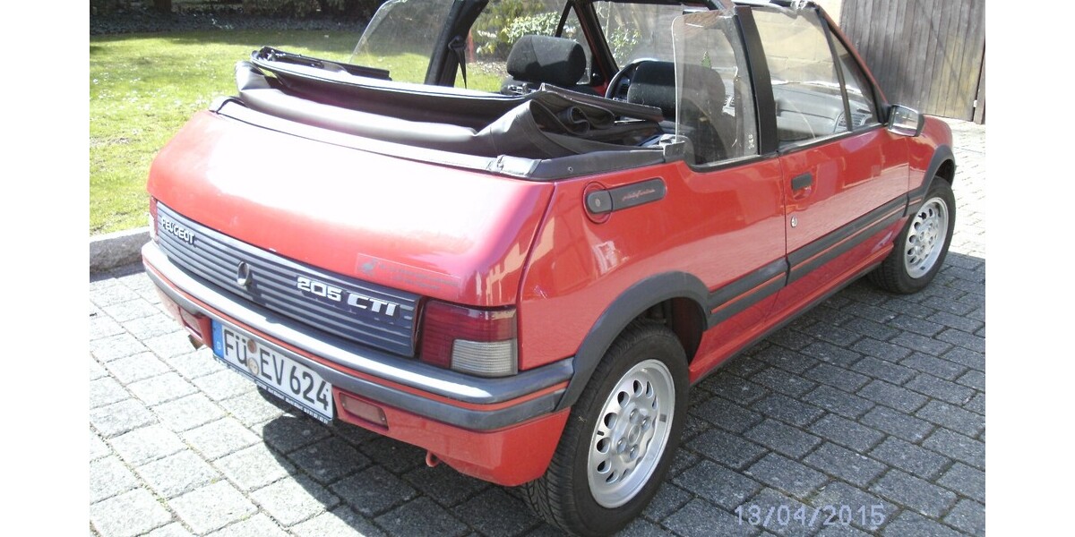 Peugeot 205 CTI 105.000 km 9.800 &euro; Fürth 90744