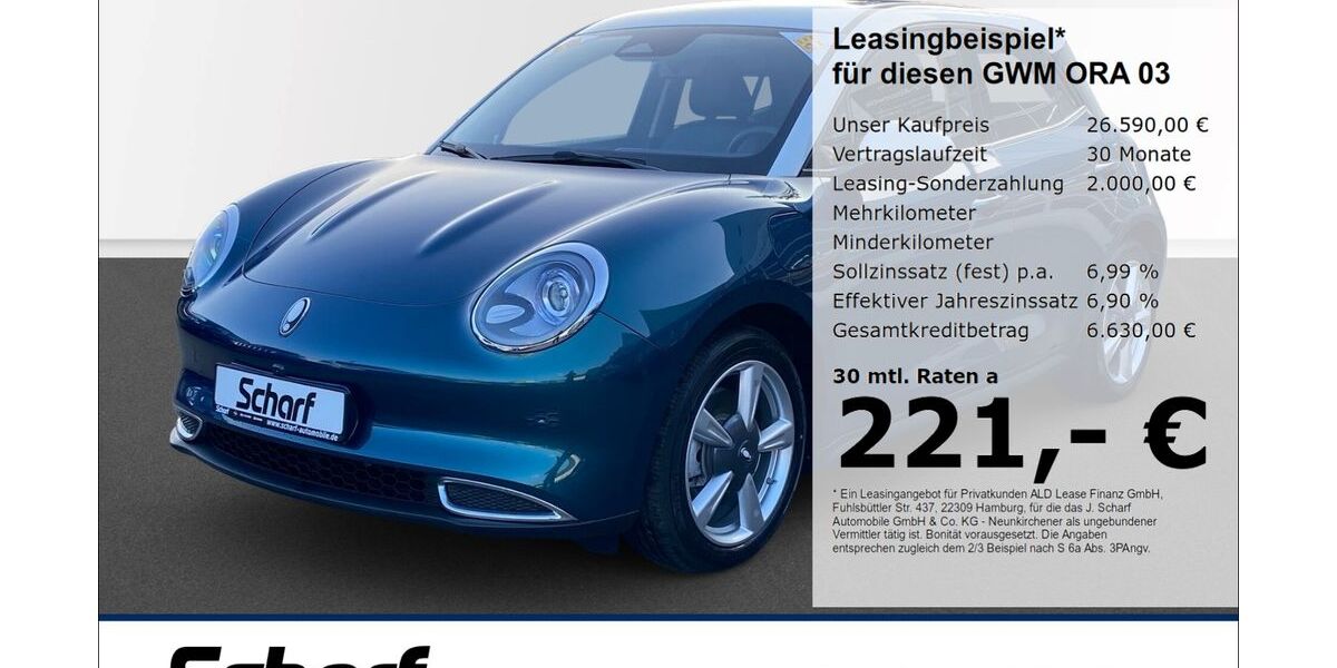 GWM Ora 03 9.900 km 23.390 &euro; Lauf 91207