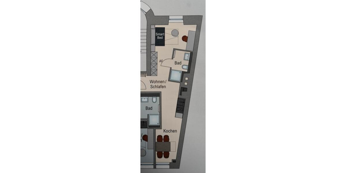 Etagenwohnung Nürnberg Eberhardshof - 1.5 Zimmer, 30 m&sup2;, 631&euro; | Angebot:25944332