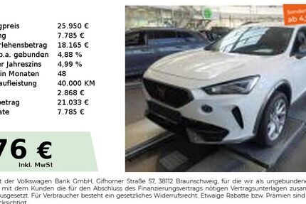 Cupra Formentor 23.550 km 25.950 &euro; Nürnberg 90441