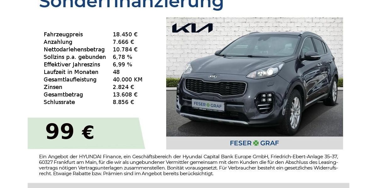 Kia Sportage 94.999 km 18.450 &euro; Roth 91154