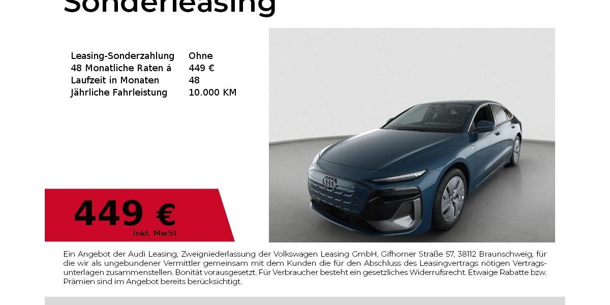 Audi A6 e-tron 5.381 km 58.890 &euro; Schwabach 91126