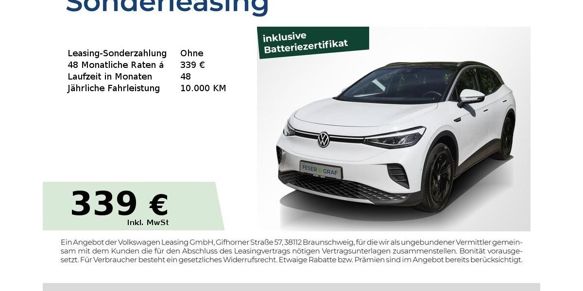 VW ID.4 55.650 km 23.640 &euro; Herzogenaurach 91074