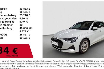 Audi A3 7.450 km 33.883 &euro; Nürnberg 90411