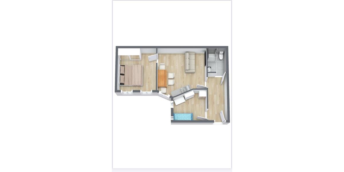 Etagenwohnung Nürnberg Sankt Leonhard - 2 Zimmer, 43 m&sup2;, 519&euro; | Angebot:26497352