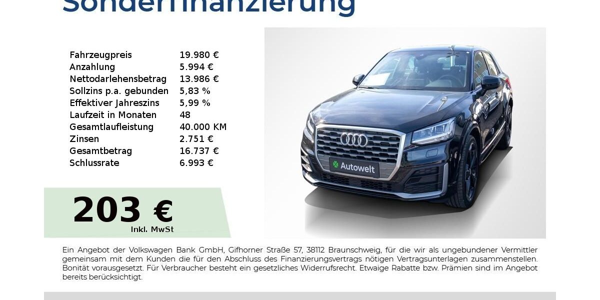 Audi Q2 69.550 km 19.980 &euro; Nürnberg 90431