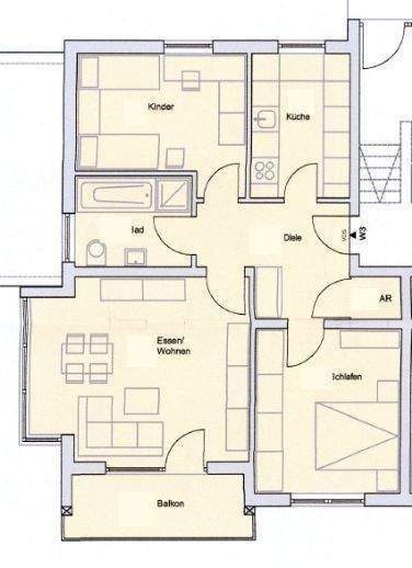 Etagenwohnung Winkelhaid Penzenhofen - 3 Zimmer, 75 m&sup2;, 257.500&euro; | Angebot:25734656