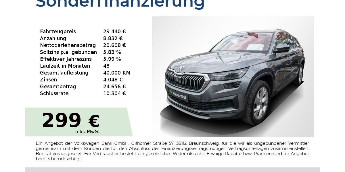 Skoda Kodiaq 104.750 km 29.440 &euro; Nürnberg 90431