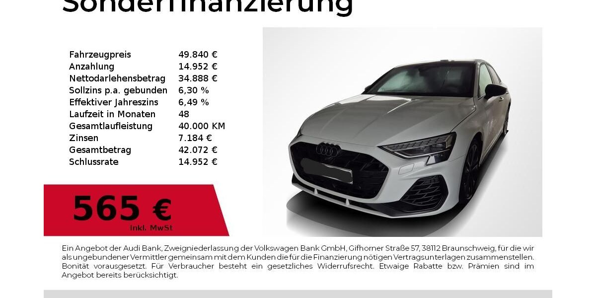 Audi S3 13.900 km 47.980 &euro; Nürnberg 90411